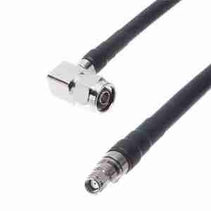 N-Male Right angle to RP-SMA Plug LMR400 Jumper 2 feet to100 feet