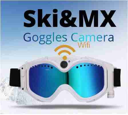 Full HD 1080p Snow Goggle Camera with Wifi transfer