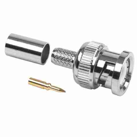 BNC Male Crimp Connector for RG59 Cable 75 Ohm