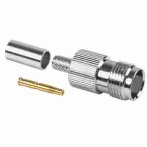 TNC Female Crimp Connector for RG59 Cable 75ohm