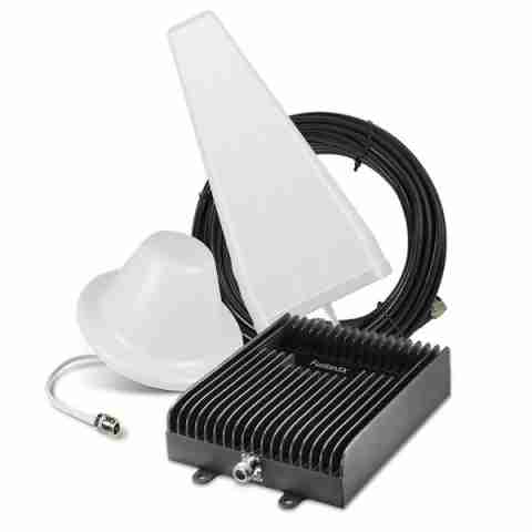 SureCall Fusion5X 2.0 Voice and LTE Signal Booster Kit for Large Buildings - Yagi/Dome